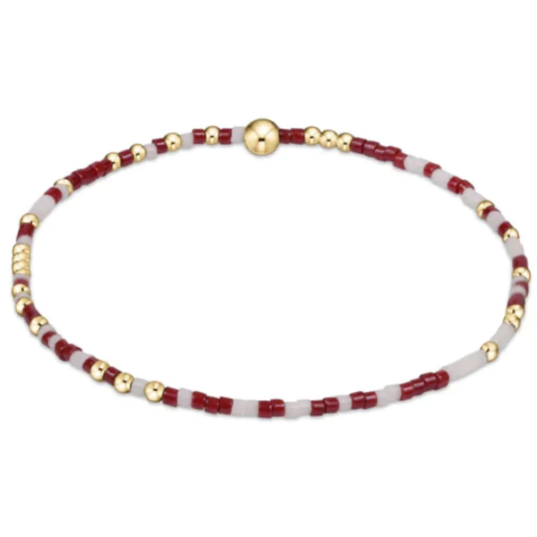 EXTENDS GAMEDAY HOPE UNWRITTEN BRACELET - WINE/WHITE