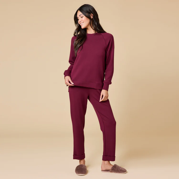 DREAMTECH CREW TUNIC W/ PANT SET - CHERRY COLA