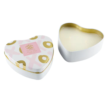 LOVER'S LANE HEART TIN CANDLE 8oz