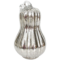 LARGE SILVER GLASS GOURD