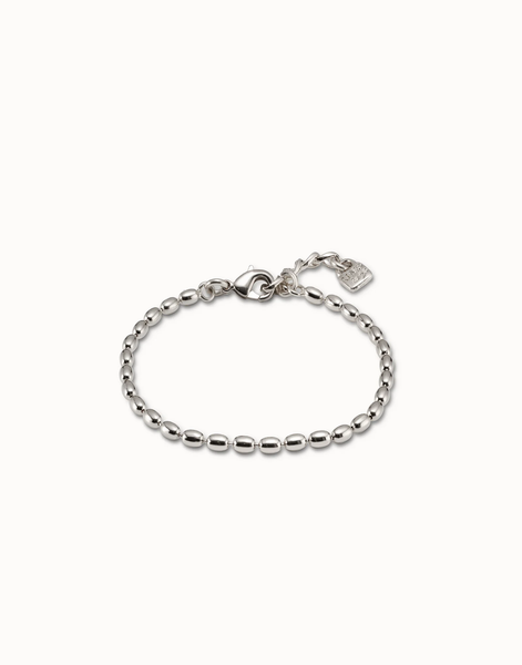 MYCHAIN OVAL LINK CHAIN BRACELET - MEDIUM SILVER
