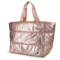 PANORAMA PUFFER BAG LARGE - METALLIC PINK