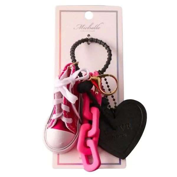 HEART SHOE BAG CHARM