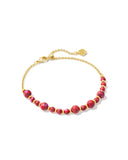 JOVIE BEADED DELICATE CHAIN BRACELET