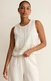 ALL IN WHITE SLOANE/SCOUT EMBROIDERED SET - WHITE