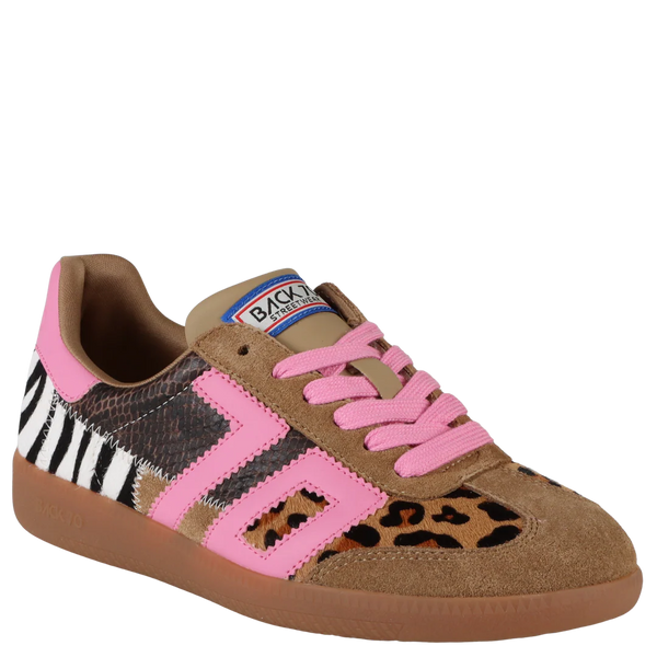 BACK 70 SQUID SNEAKER - LEOPARD ZEBRA FUXIA
