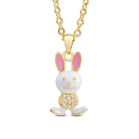 CZ BUNNY NECKLACE