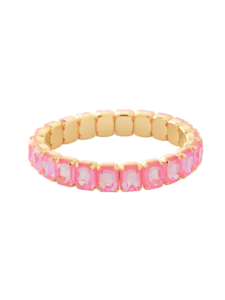 OCTAVIA STRETCH BRACELET 7IN - GOLD/LIGHT ROSE DELITE