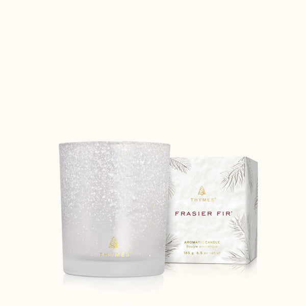 FRASIER FIR FLOCKED CANDLE 6.5oz