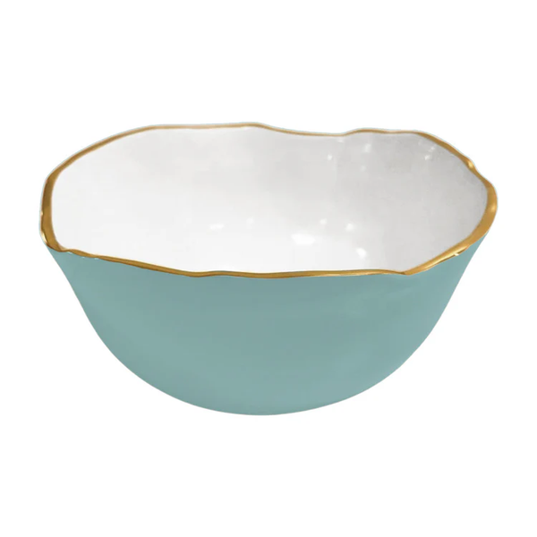 ENCANTO OSAKA LARGE BOWL TURQUOISE/WHITE