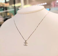 CC DIAMOND CHARM NECKLACE