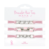 BRACELET HAIR TIES PINK