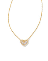 ARI CRYSTAL HEART PAVE NECKLACE