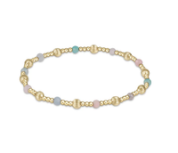 DIGNITY SINCERITY PATERN 4MM BEAD BRACELET -HOT MESS