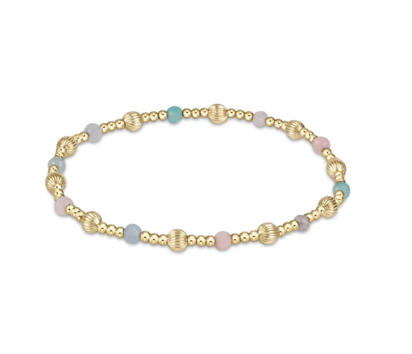 DIGNITY SINCERITY PATERN 4MM BEAD BRACELET -HOT MESS