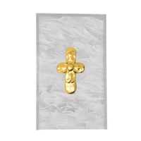 CROSS GUEST TOWEL BOX - PEARL