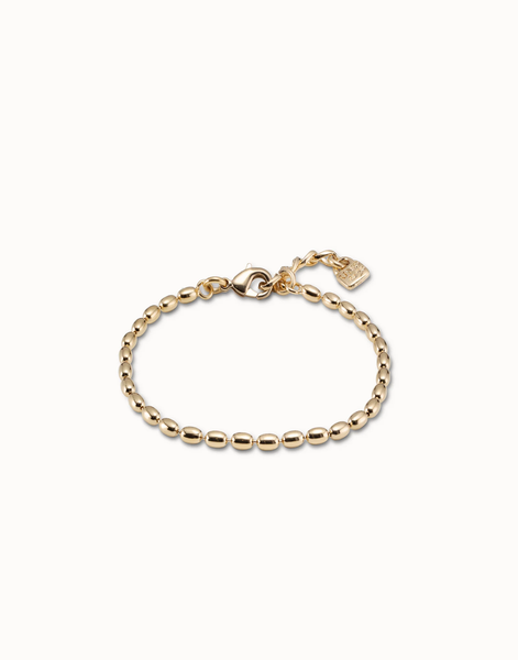 MYCHAIN OVAL LINK CHAIN BRACELET - MEDIUM GOLD