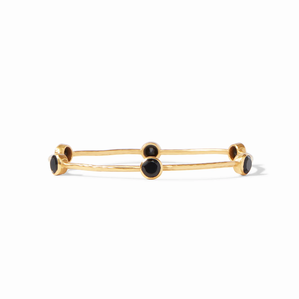 MILANO STONE BANGLE - OBSIDIAN BLACK