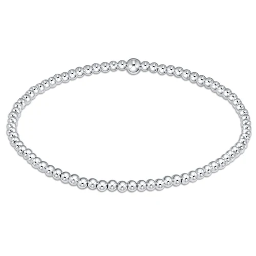 EXTENDS - CLASSIC STERLING 2.5MM BEAD BRACELET