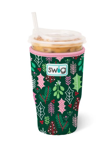MERRY MISTLETOE ICED CUP COOLIE LARGE