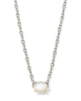 CAILIN PENDANT NECKLACE - RHODIUM/MOTHER OF PEARL