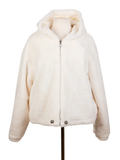 FAUX FUR HOODED JACKET ONE SIZE