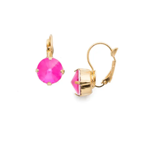MARA DANGLE EARRINGS - GOLD/ WILD WATERMELON