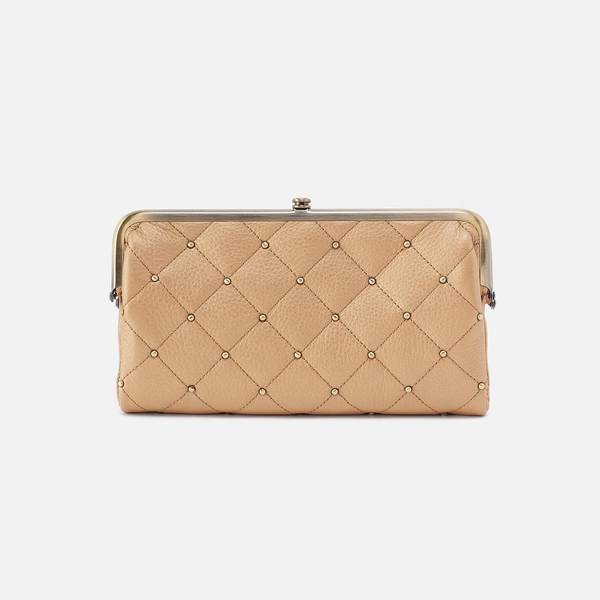 LAUREN CLUTCH WALLET - DUSTY GOLD