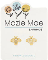 MAZIE MAE GOLD BEE STUD