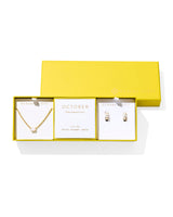 CAILIN BIRTHSTONE GIFT SET - GOLD OCTOBER CRYSTAL