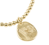 EXTENDS CLASSIC GOLD 3MM BRACELET - INSPIRE AMERICA GOLD DISC