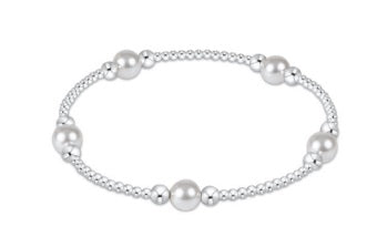 CLASSIC STERLING PEARL PURPOSE 6MM BEAD BRACELET