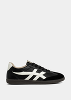 SASHA RETRO SNEAKER - BLACK SUEDE
