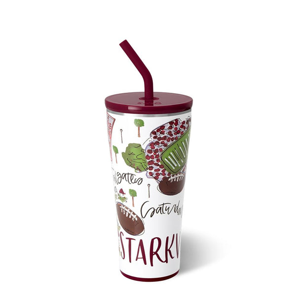 STRAW TUMBLER 32 OZ - SATURDAYS IN STARKVILLE