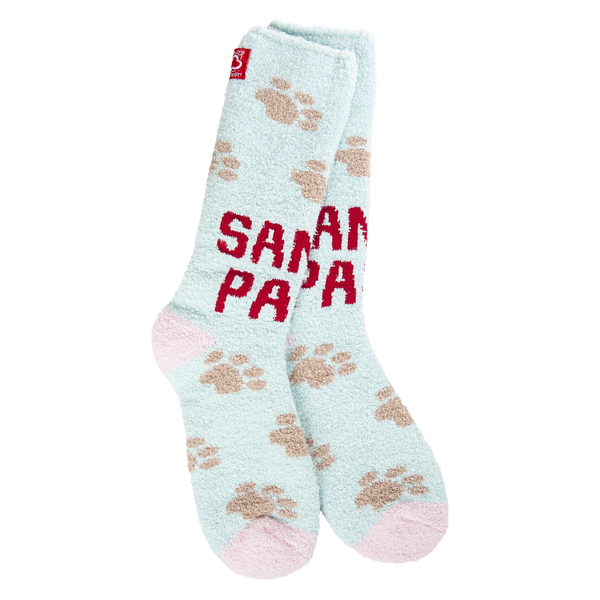 SANTA PAWS COZY CREW SOCKS