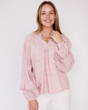 ISABELLA POLKA DOT BLOUSE- ONE SIZE