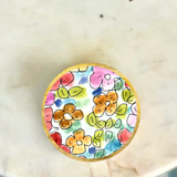 ENAMEL & WOOD TRINKET TRAY -