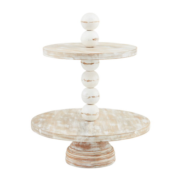 CHUNKY BEADED TIERED SERVER
