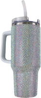 SILVER JEWELED 40 OZ TUMBLER