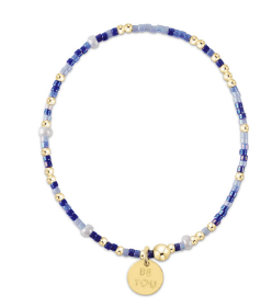 EGIRL HOPE UNWRITTEN BE YOU DISC BRACELET - IS A SMURFS BUTT BLUE