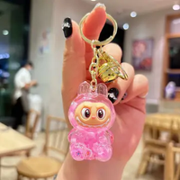 LABUBU GLITTER ACRYLIC KEYCHAIN