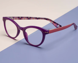 PEEPERS DAPHENE - PURPLE/CORAL CHECK