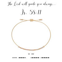 ISAIAH 58:11 MORSE CODE BRACELET