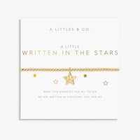 A LITTLE WRITTEN IN THE STARS GOLD  BRACELET