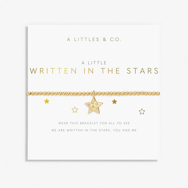 A LITTLE WRITTEN IN THE STARS GOLD  BRACELET