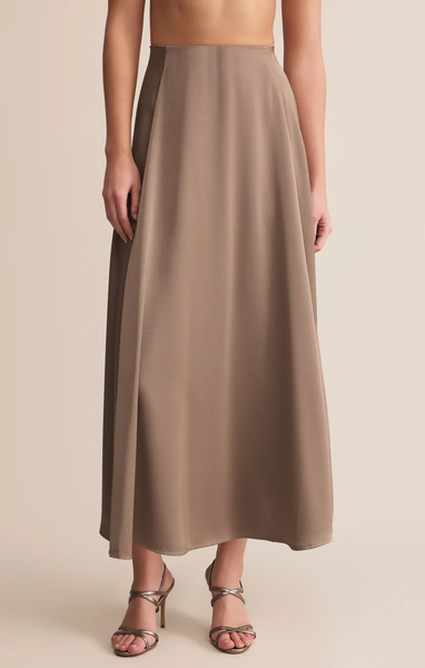 NORTHPOINTE SATIN MIDI SKIRT - MOONLIGHT