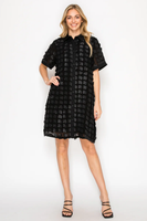 JALISA FLOWER DRESS - BLACK