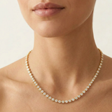 ES GOLD DIAMOND ESSENTIALS TENNIS NECKLACE