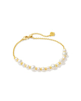 JOVIE BEADED DELICATE CHAIN BRACELET