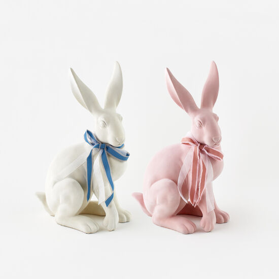 RESIN FLOCKED BUNNY 25